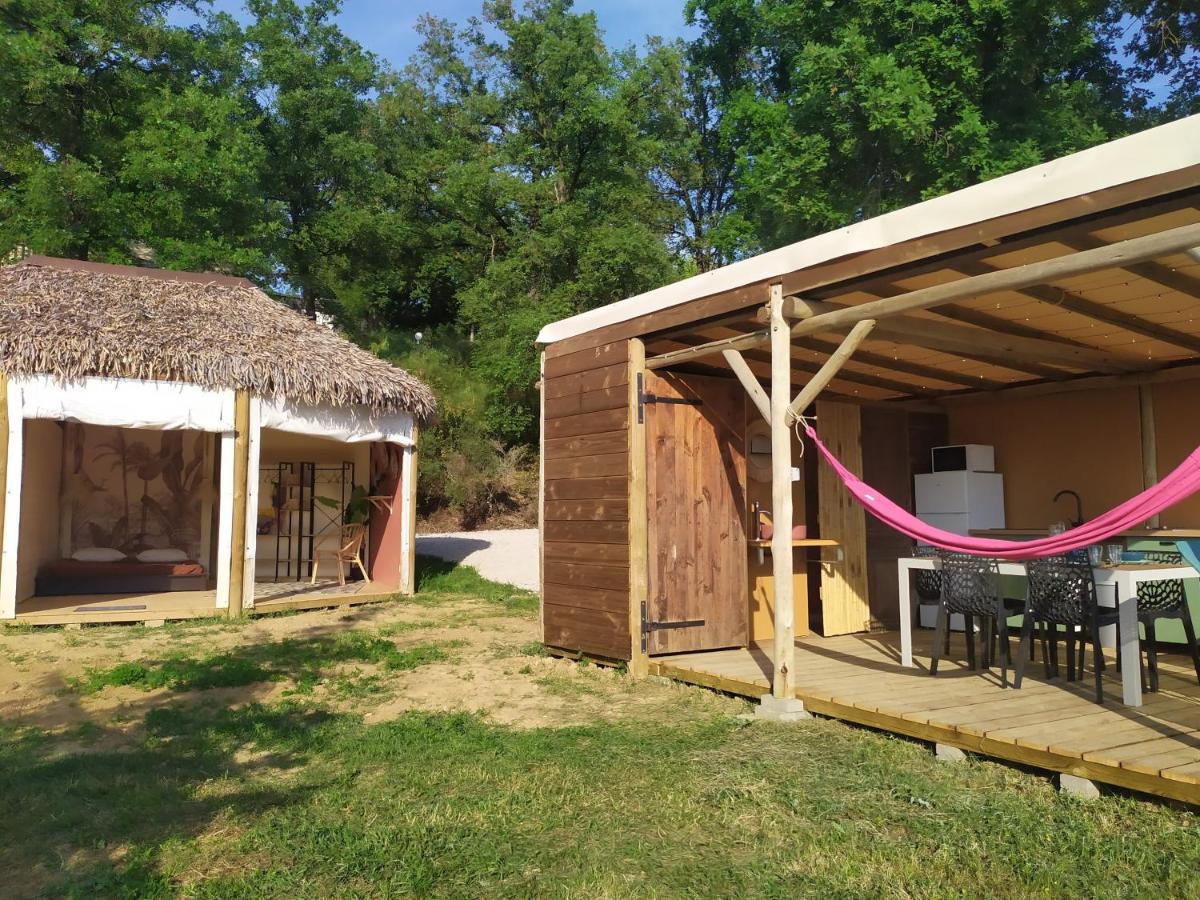 Camping Domaine de Senaud Albon Bagian luar foto