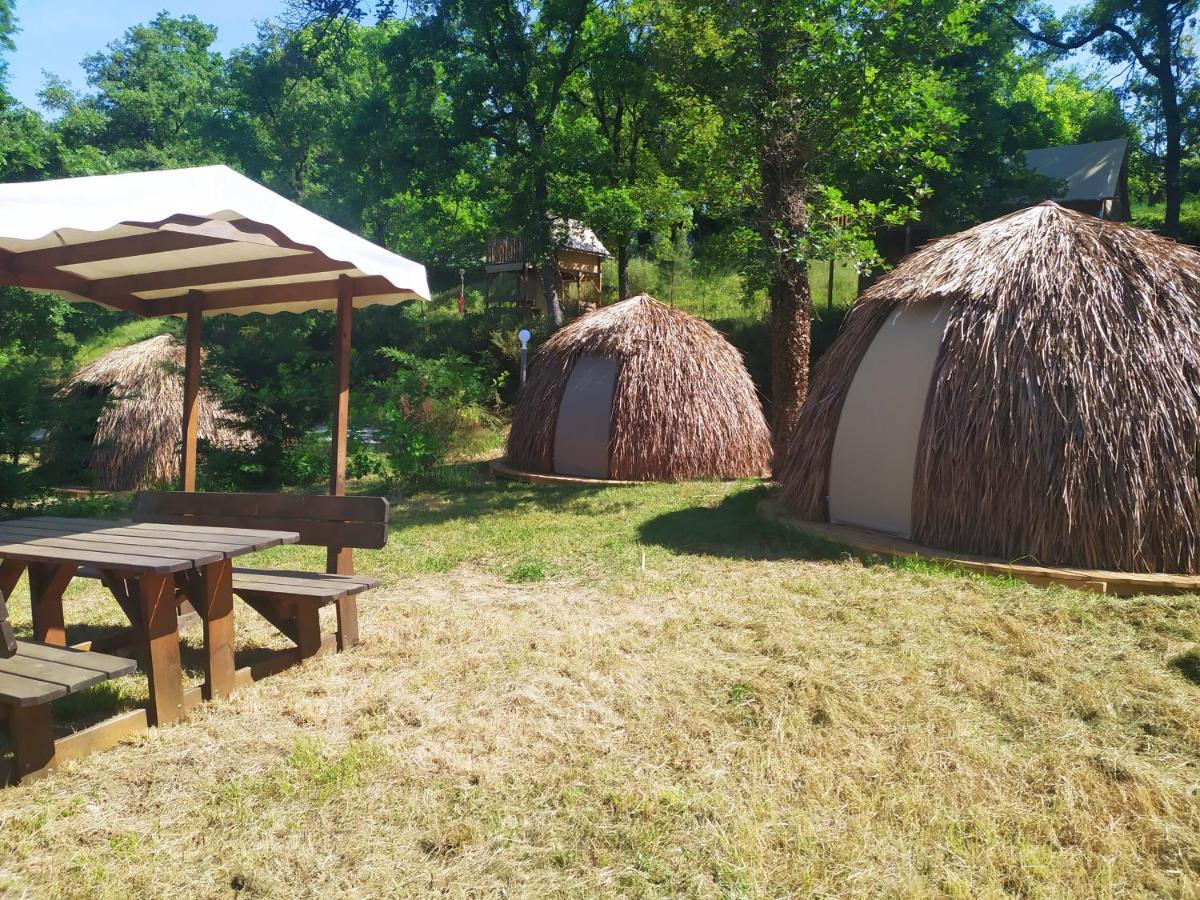 Camping Domaine de Senaud Albon Bagian luar foto