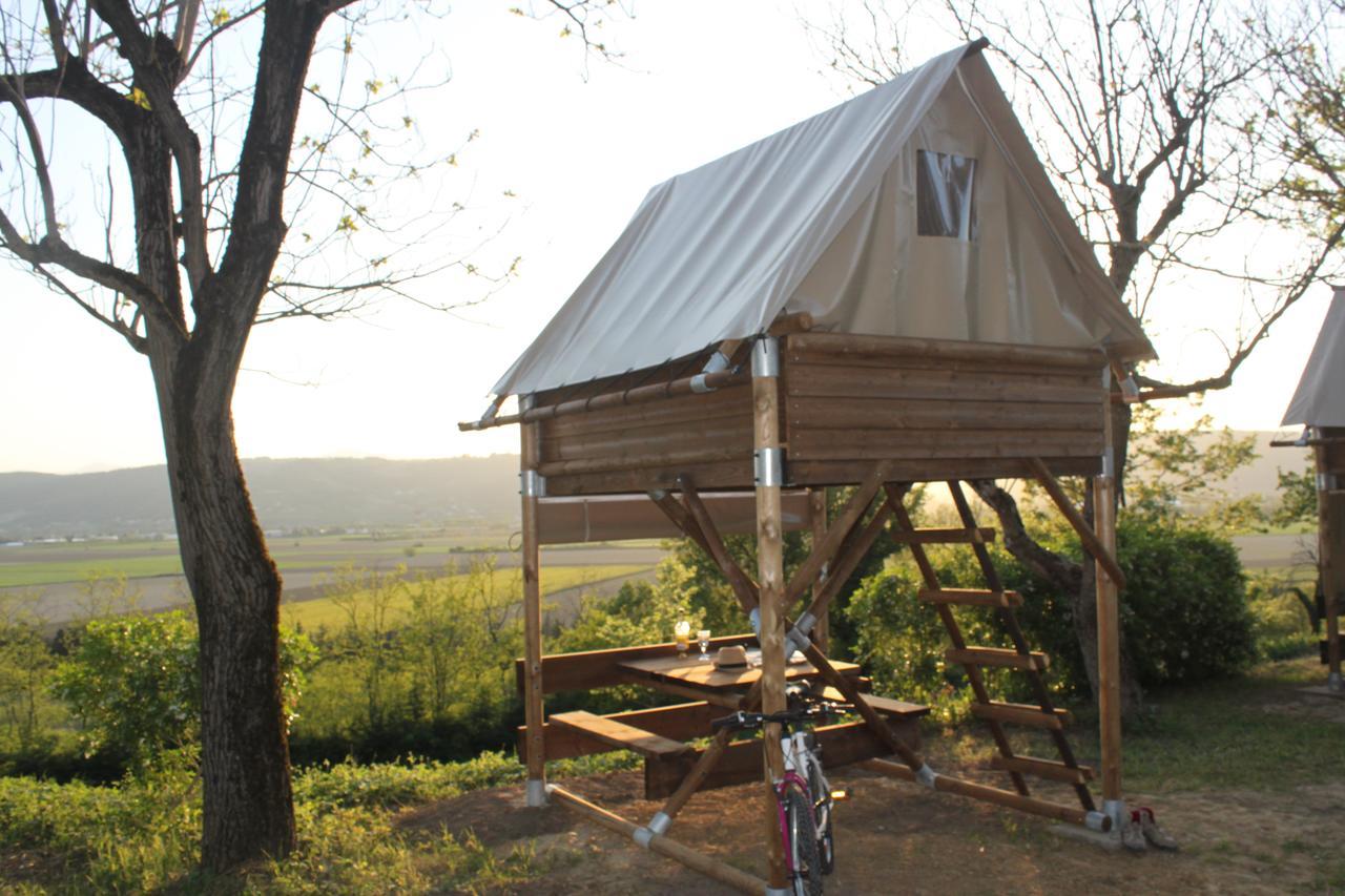 Camping Domaine de Senaud Albon Bagian luar foto